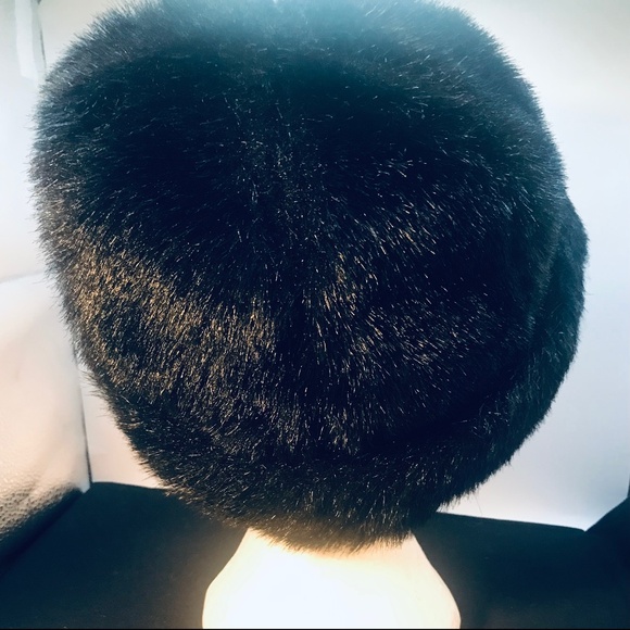 Black hat faux fur bucket hat new - Picture 5 of 9